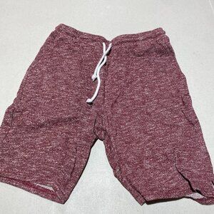 🏷️ Man Wan Walk Beach Sweat Shorts – Maroon and White – Medium – Men’s